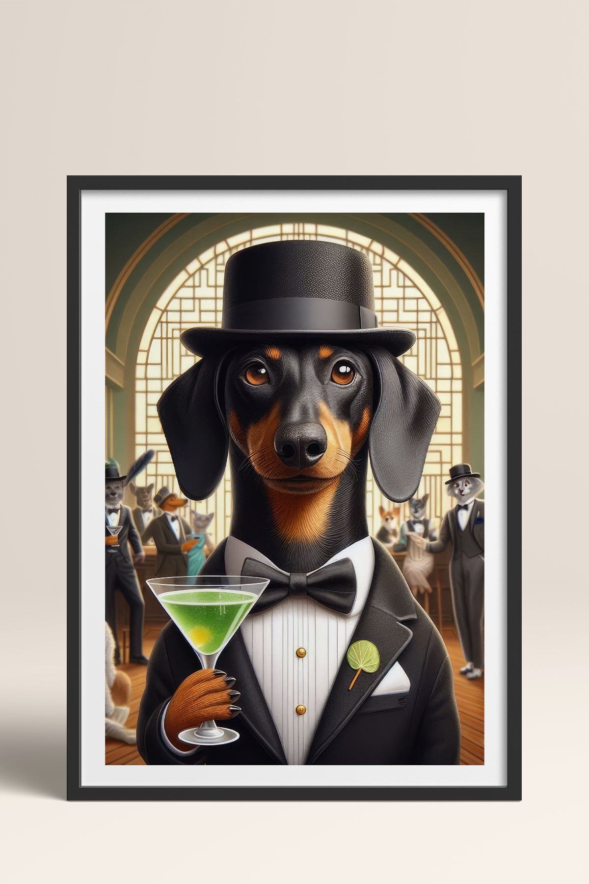 HOMEPACK Ahşap Çerçeveli Tablo Çerçeveli Poster Sanatsal Modern Duvar Dekoru TK-990