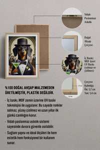 HOMEPACK Ahşap Çerçeveli Tablo Çerçeveli Poster Sanatsal Modern Duvar Dekoru TK-990
