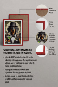 HOMEPACK Ahşap Çerçeveli Tablo Çerçeveli Poster Sanatsal Modern Duvar Dekoru TK-990