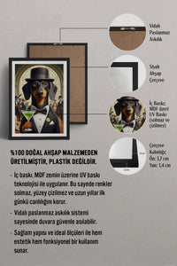 HOMEPACK Ahşap Çerçeveli Tablo Çerçeveli Poster Sanatsal Modern Duvar Dekoru TK-990