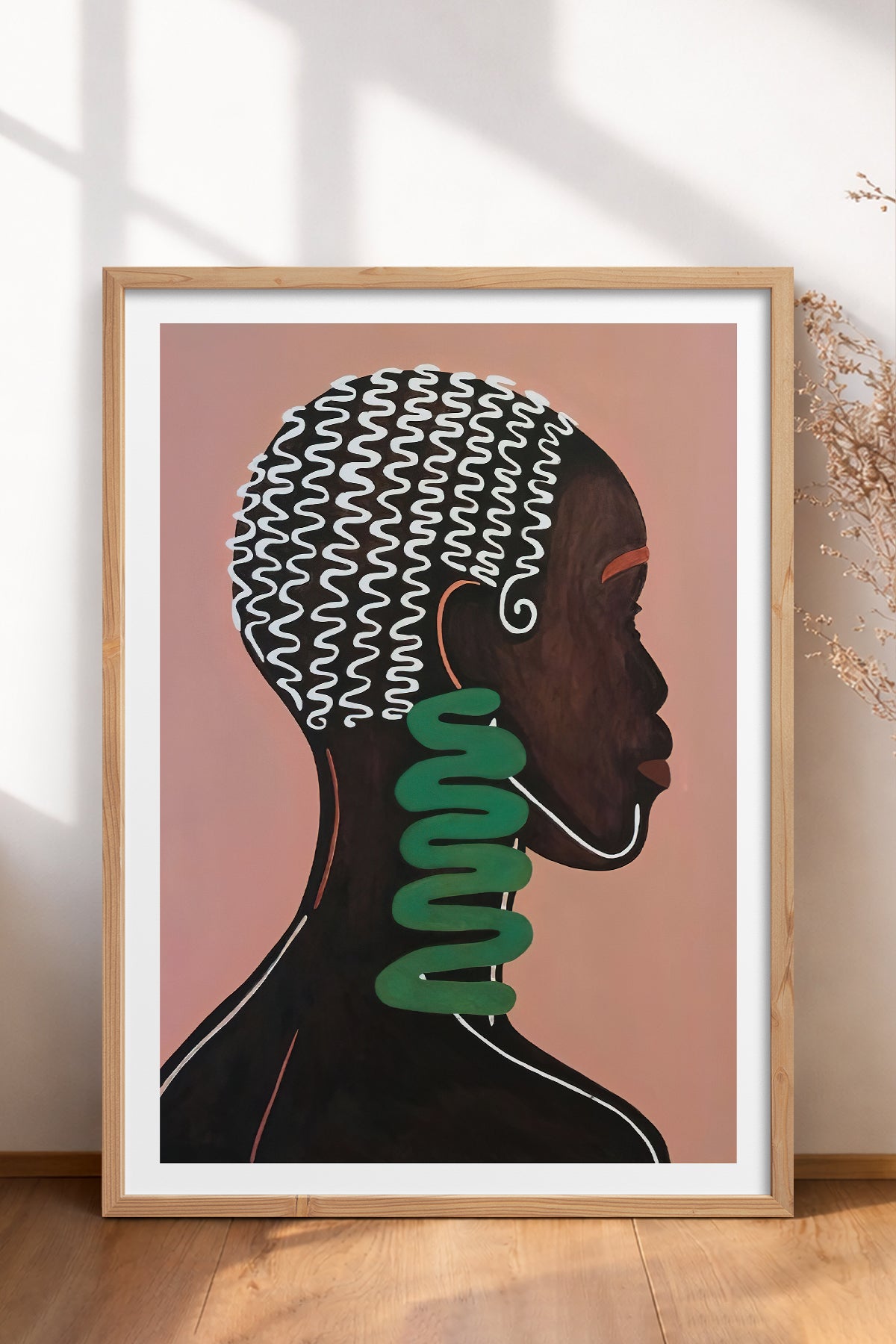 HOMEPACK Ahşap Çerçeveli Tablo Çerçeveli Poster Sanatsal Modern Duvar Dekoru TK-992