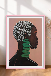 HOMEPACK Ahşap Çerçeveli Tablo Çerçeveli Poster Sanatsal Modern Duvar Dekoru TK-992