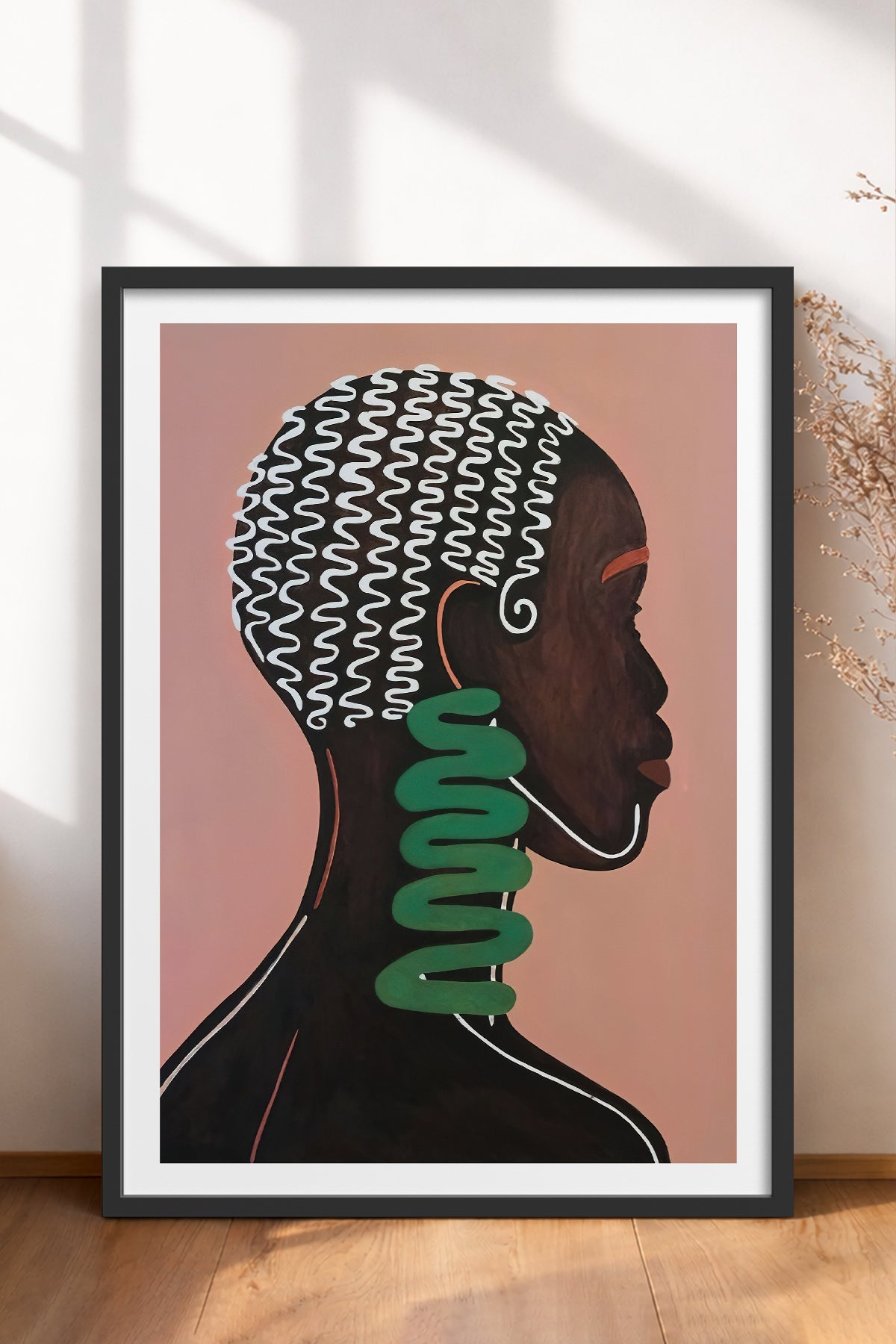 HOMEPACK Ahşap Çerçeveli Tablo Çerçeveli Poster Sanatsal Modern Duvar Dekoru TK-992
