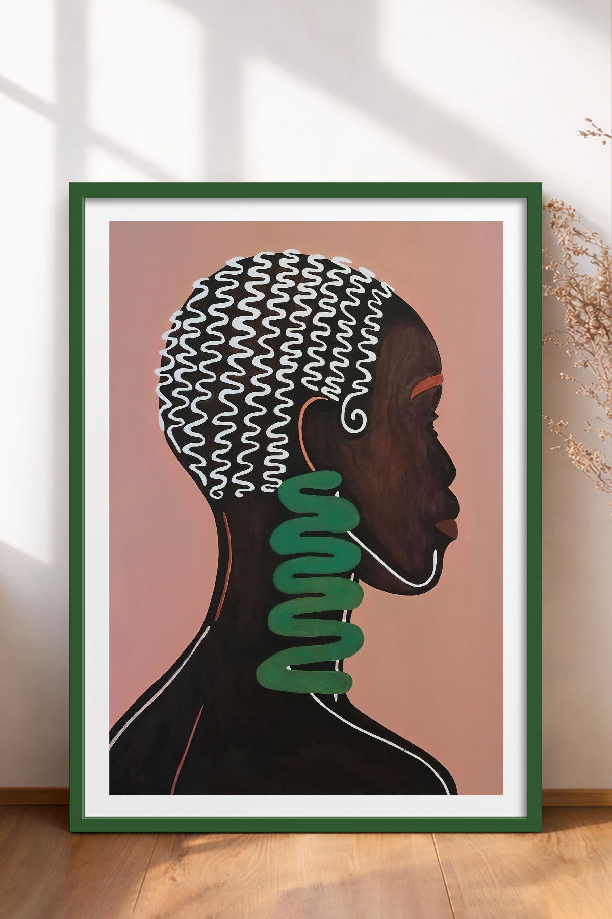 HOMEPACK Ahşap Çerçeveli Tablo Çerçeveli Poster Sanatsal Modern Duvar Dekoru TK-992