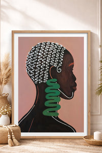 HOMEPACK Ahşap Çerçeveli Tablo Çerçeveli Poster Sanatsal Modern Duvar Dekoru TK-992