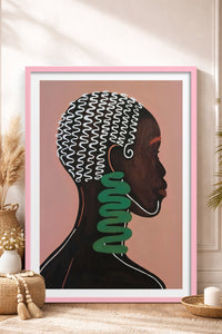 HOMEPACK Ahşap Çerçeveli Tablo Çerçeveli Poster Sanatsal Modern Duvar Dekoru TK-992