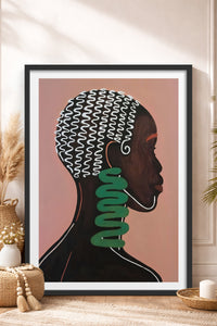 HOMEPACK Ahşap Çerçeveli Tablo Çerçeveli Poster Sanatsal Modern Duvar Dekoru TK-992