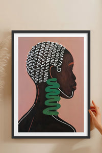 HOMEPACK Ahşap Çerçeveli Tablo Çerçeveli Poster Sanatsal Modern Duvar Dekoru TK-992