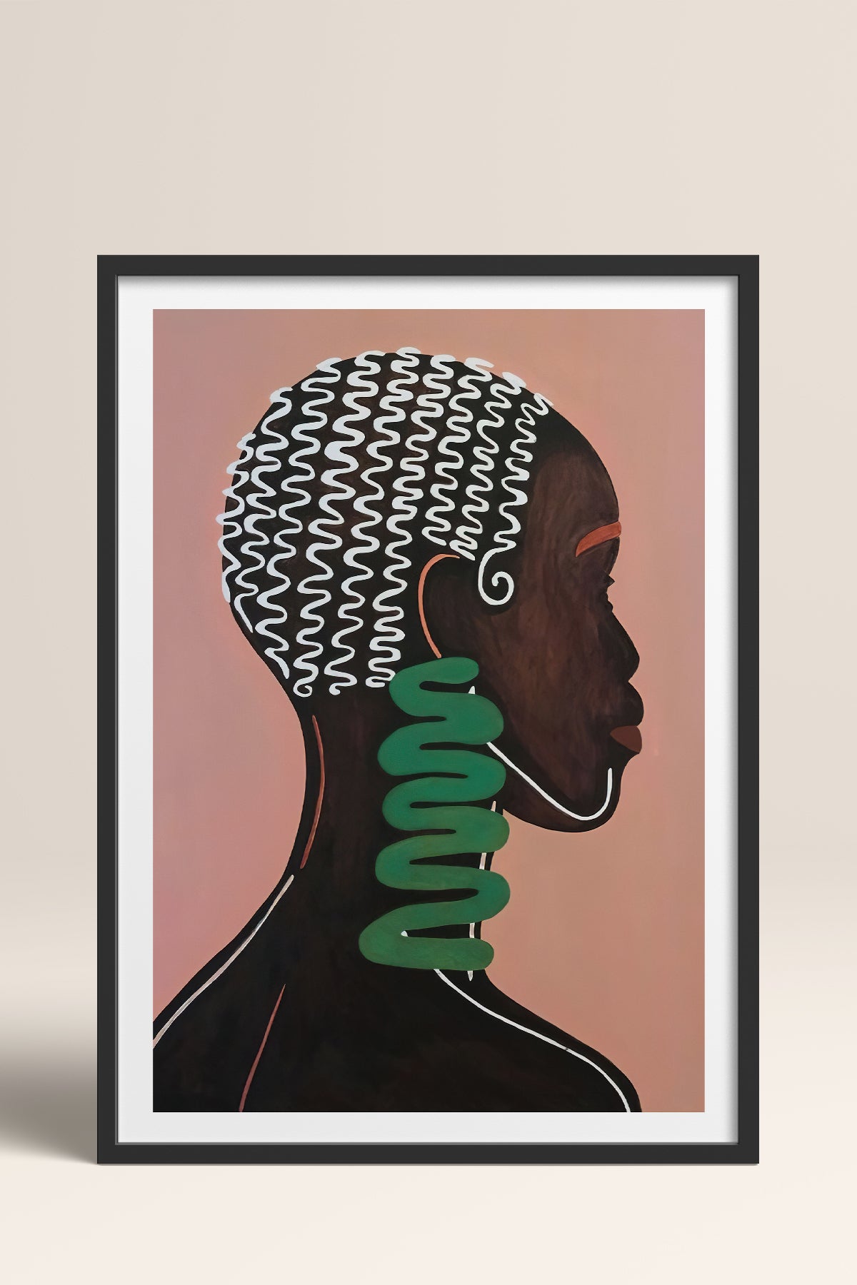 HOMEPACK Ahşap Çerçeveli Tablo Çerçeveli Poster Sanatsal Modern Duvar Dekoru TK-992
