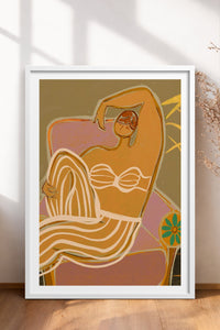 HOMEPACK Ahşap Çerçeveli Tablo Çerçeveli Poster Sanatsal Modern Duvar Dekoru TK-993