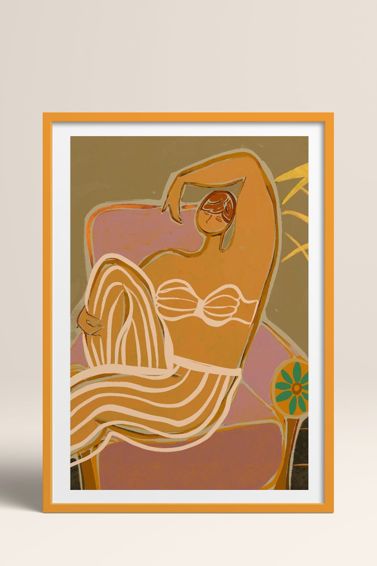 HOMEPACK Ahşap Çerçeveli Tablo Çerçeveli Poster Sanatsal Modern Duvar Dekoru TK-993