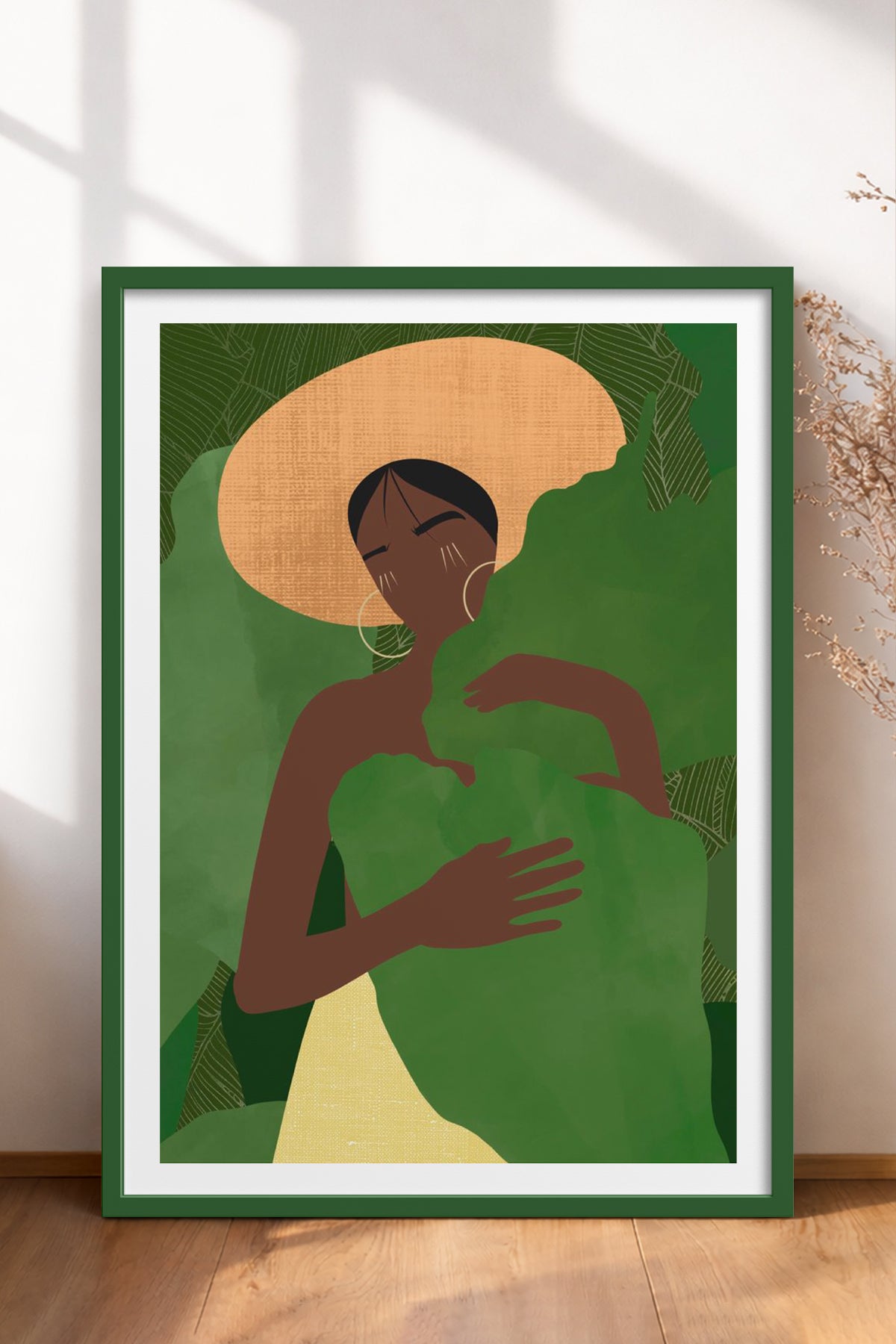 HOMEPACK Ahşap Çerçeveli Tablo Çerçeveli Poster Sanatsal Modern Duvar Dekoru TK-994
