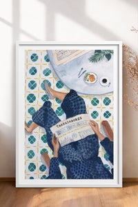HOMEPACK Ahşap Çerçeveli Tablo Çerçeveli Poster Sanatsal Modern Duvar Dekoru TK-995