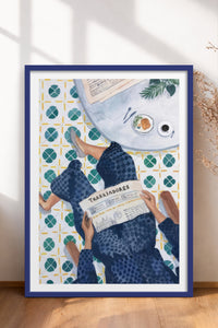 HOMEPACK Ahşap Çerçeveli Tablo Çerçeveli Poster Sanatsal Modern Duvar Dekoru TK-995