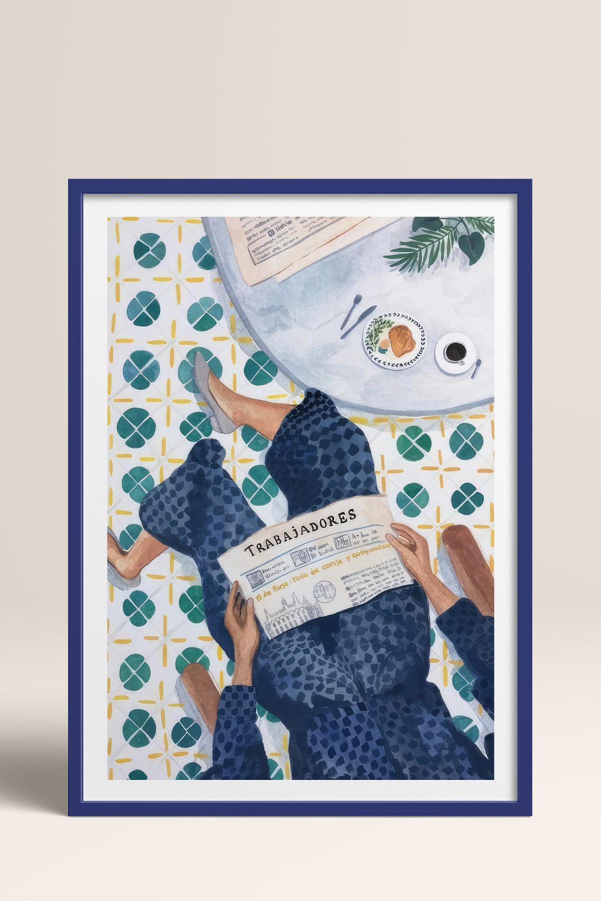 HOMEPACK Ahşap Çerçeveli Tablo Çerçeveli Poster Sanatsal Modern Duvar Dekoru TK-995