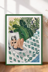 HOMEPACK Ahşap Çerçeveli Tablo Çerçeveli Poster Sanatsal Modern Duvar Dekoru TK-996