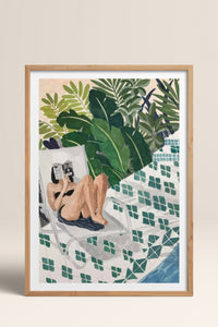 HOMEPACK Ahşap Çerçeveli Tablo Çerçeveli Poster Sanatsal Modern Duvar Dekoru TK-996