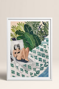 HOMEPACK Ahşap Çerçeveli Tablo Çerçeveli Poster Sanatsal Modern Duvar Dekoru TK-996