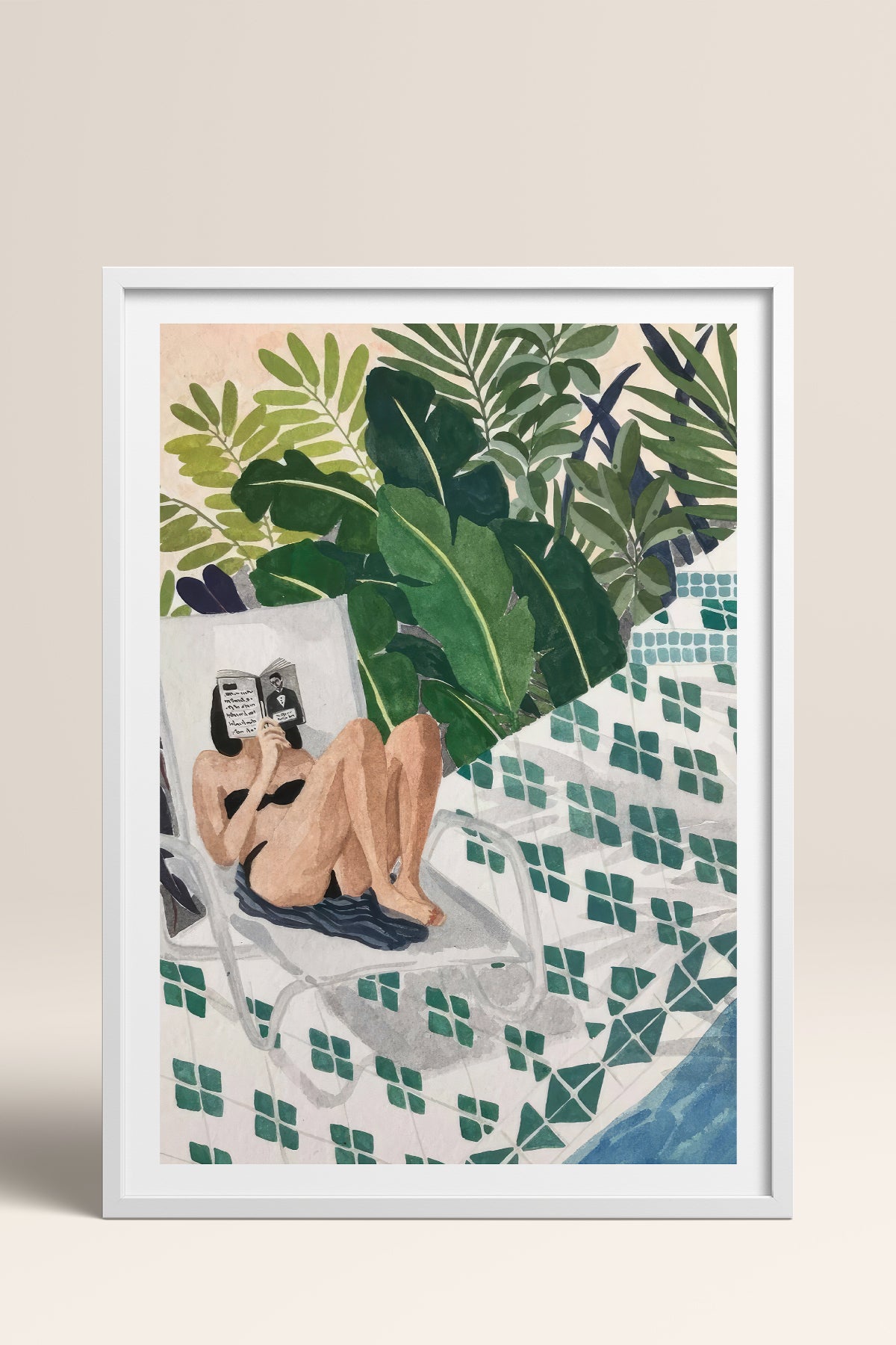HOMEPACK Ahşap Çerçeveli Tablo Çerçeveli Poster Sanatsal Modern Duvar Dekoru TK-996
