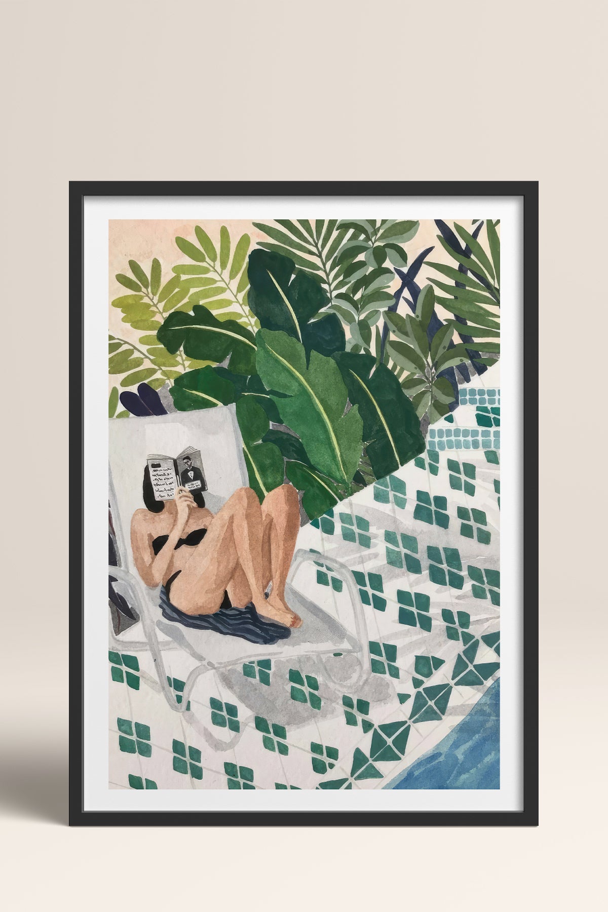 HOMEPACK Ahşap Çerçeveli Tablo Çerçeveli Poster Sanatsal Modern Duvar Dekoru TK-996