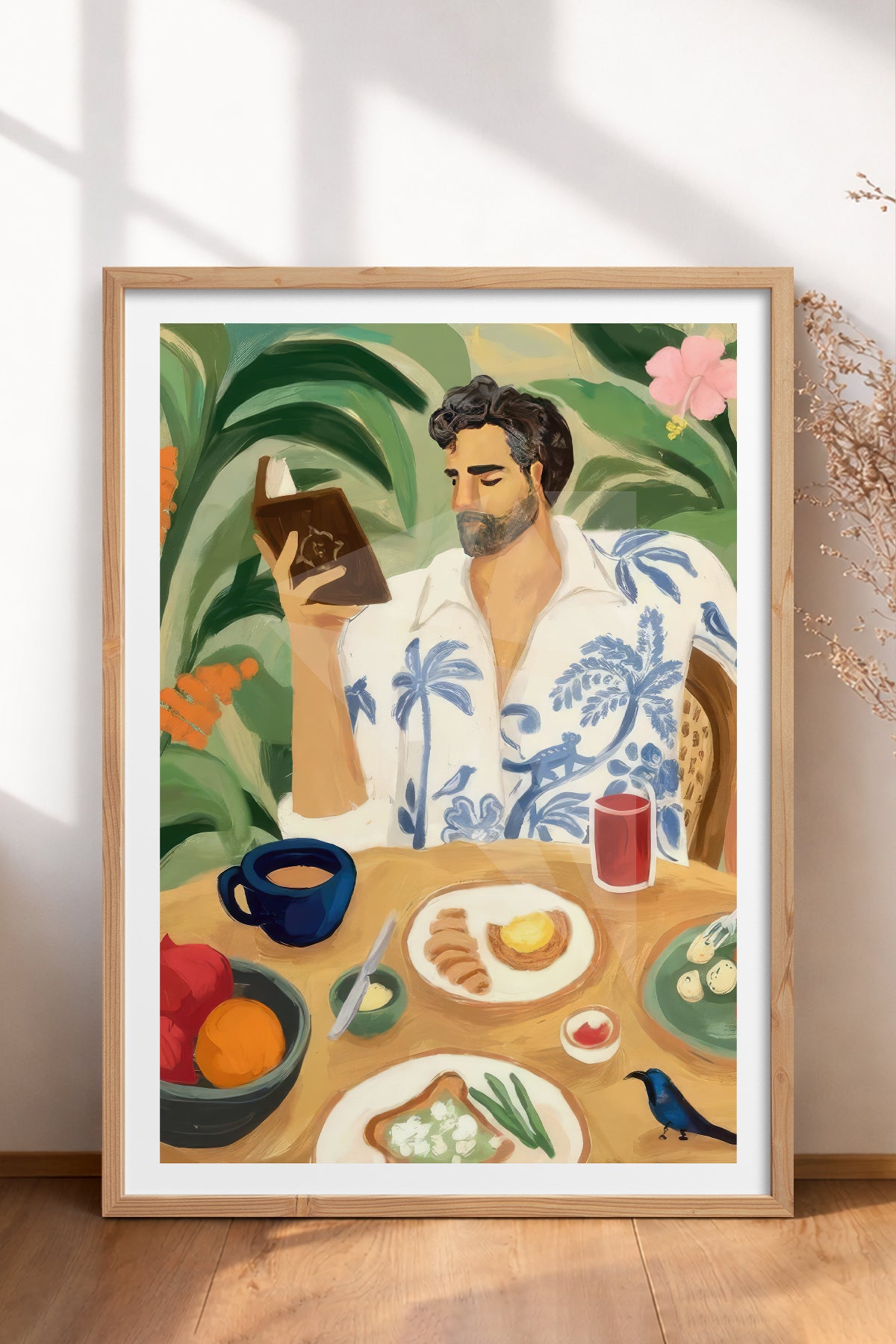 HOMEPACK Ahşap Çerçeveli Tablo Çerçeveli Poster Sanatsal Modern Duvar Dekoru TK-997