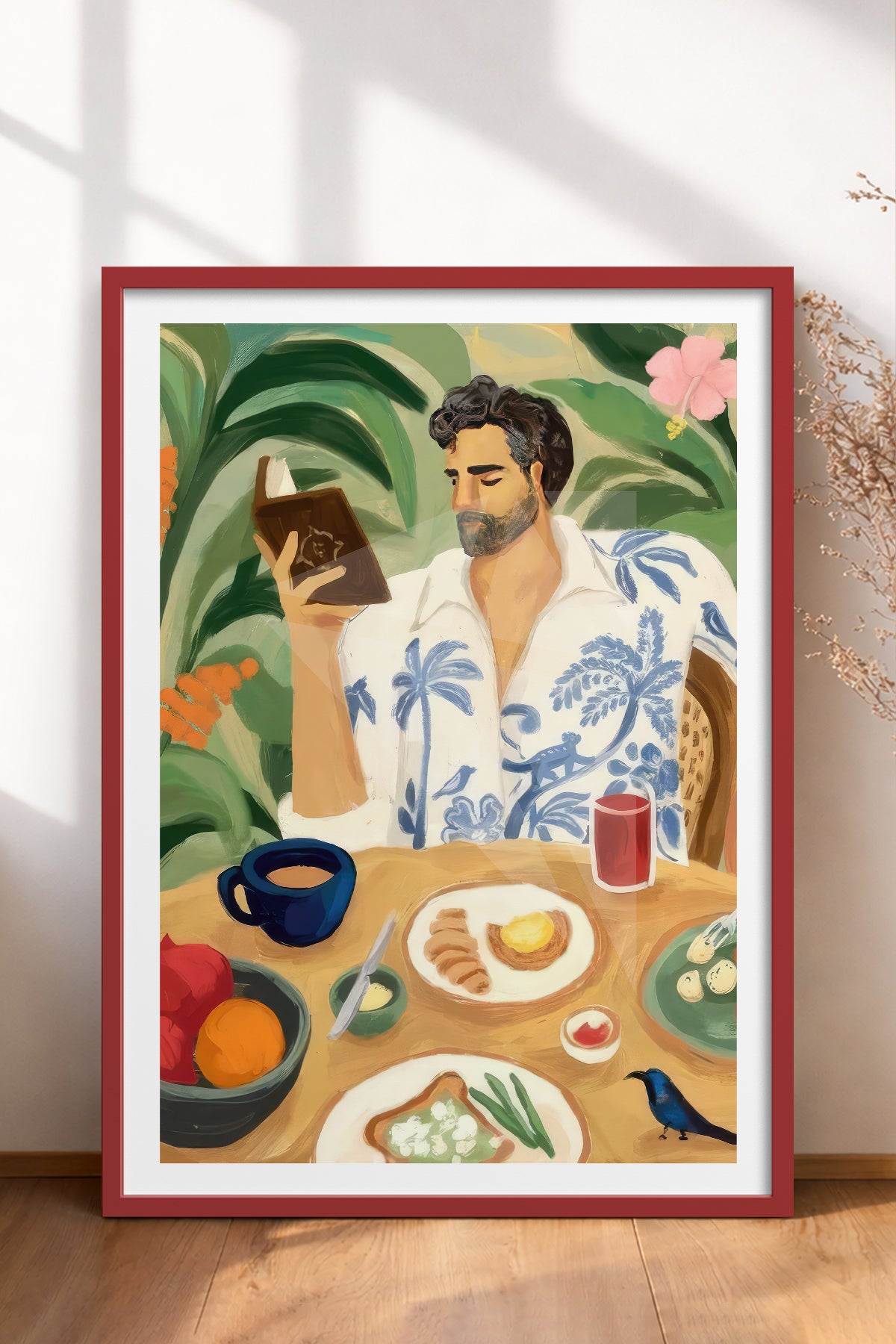 HOMEPACK Ahşap Çerçeveli Tablo Çerçeveli Poster Sanatsal Modern Duvar Dekoru TK-997