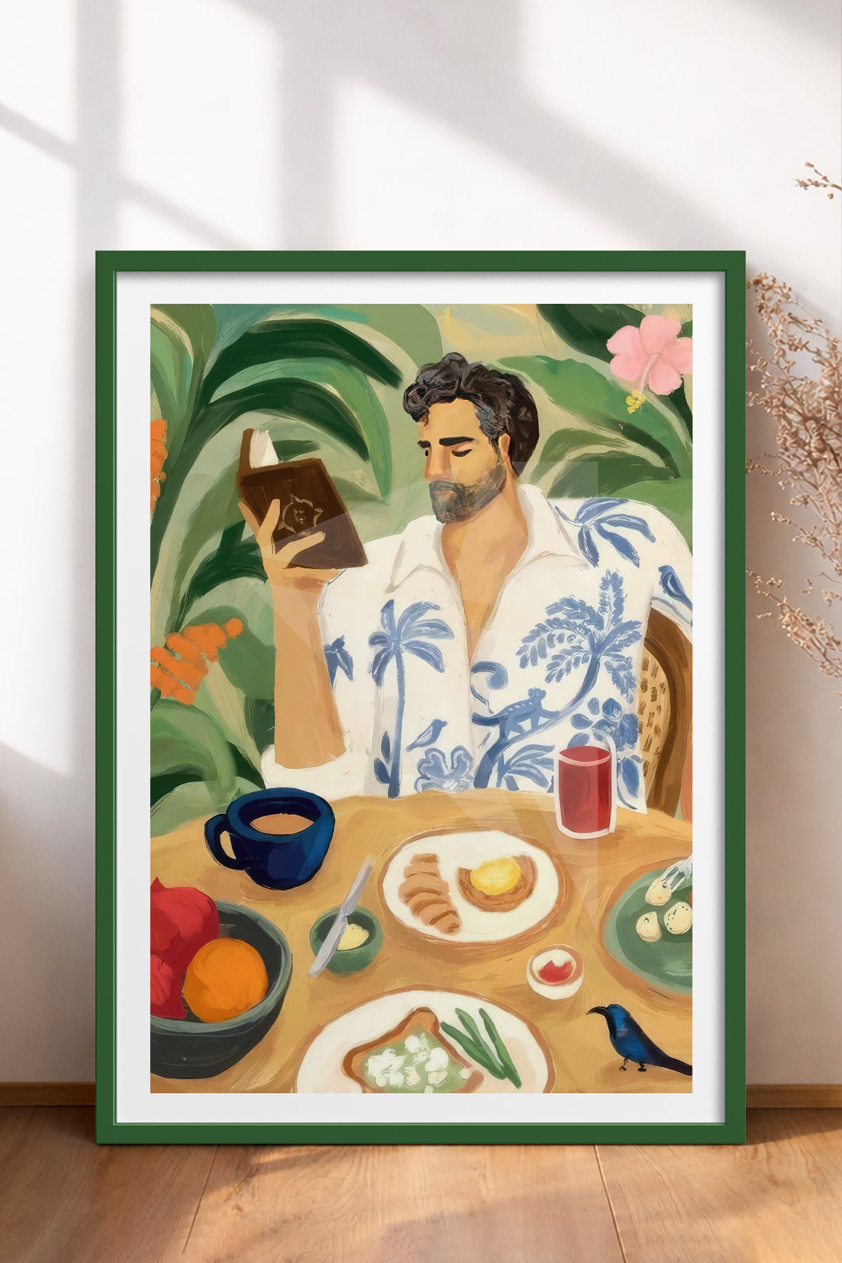 HOMEPACK Ahşap Çerçeveli Tablo Çerçeveli Poster Sanatsal Modern Duvar Dekoru TK-997
