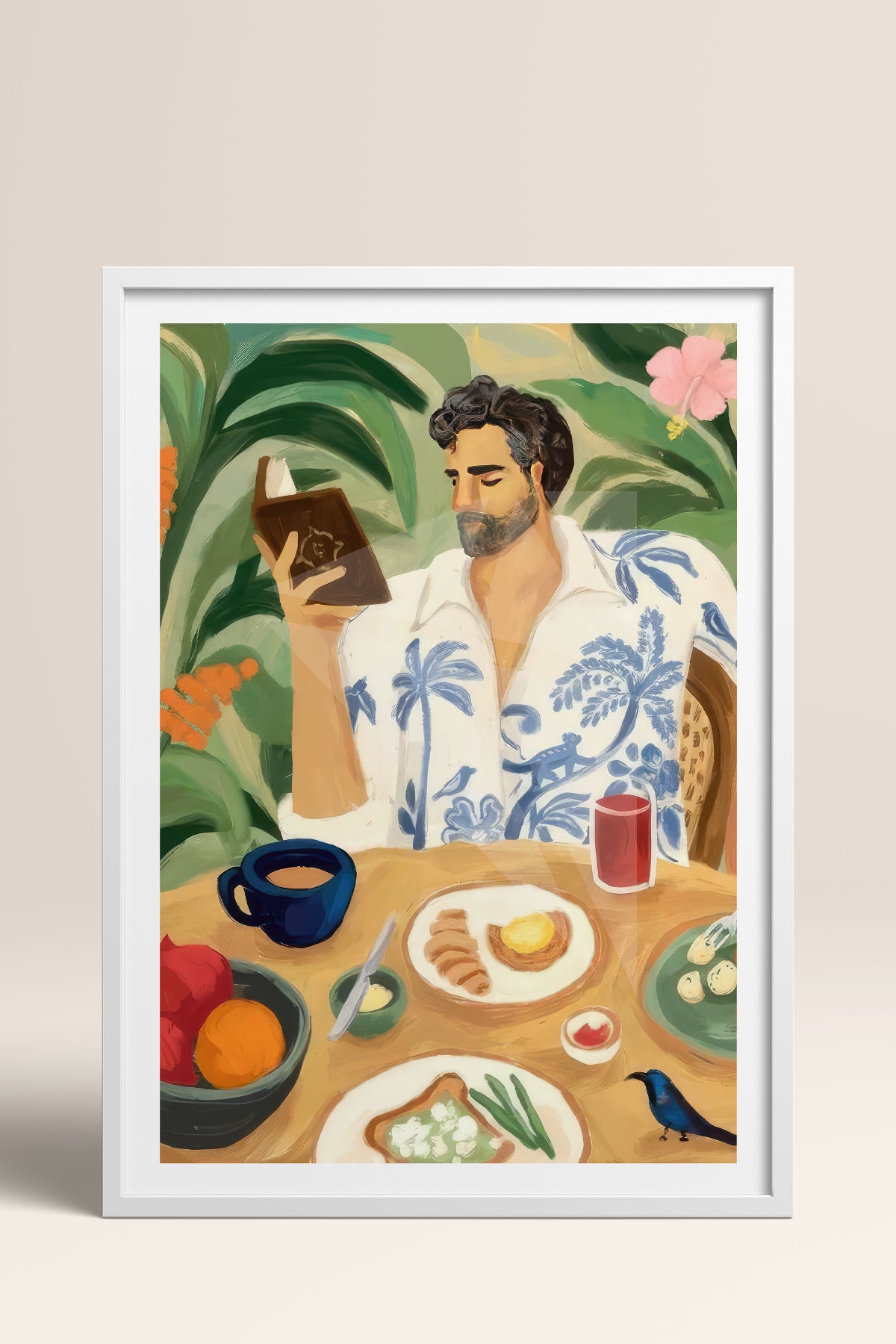 HOMEPACK Ahşap Çerçeveli Tablo Çerçeveli Poster Sanatsal Modern Duvar Dekoru TK-997