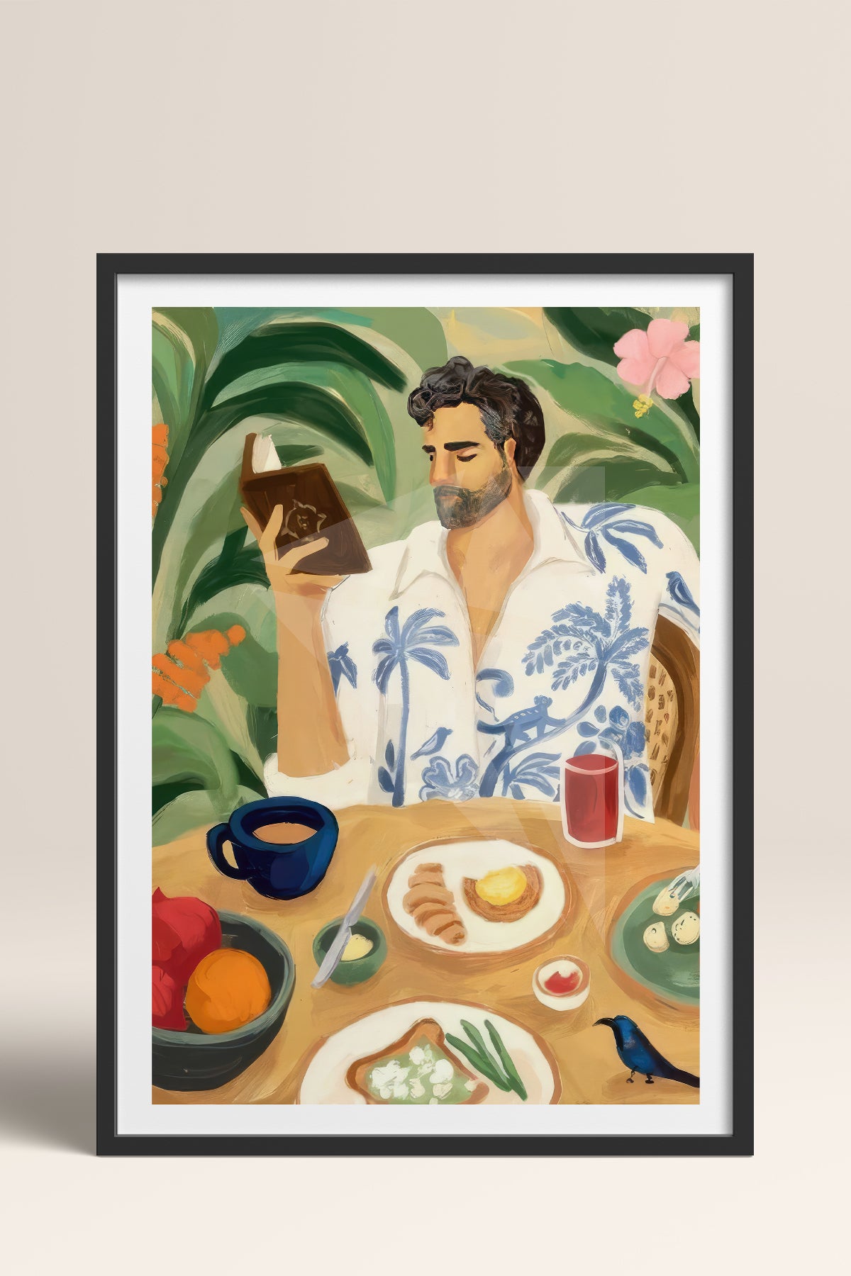 HOMEPACK Ahşap Çerçeveli Tablo Çerçeveli Poster Sanatsal Modern Duvar Dekoru TK-997