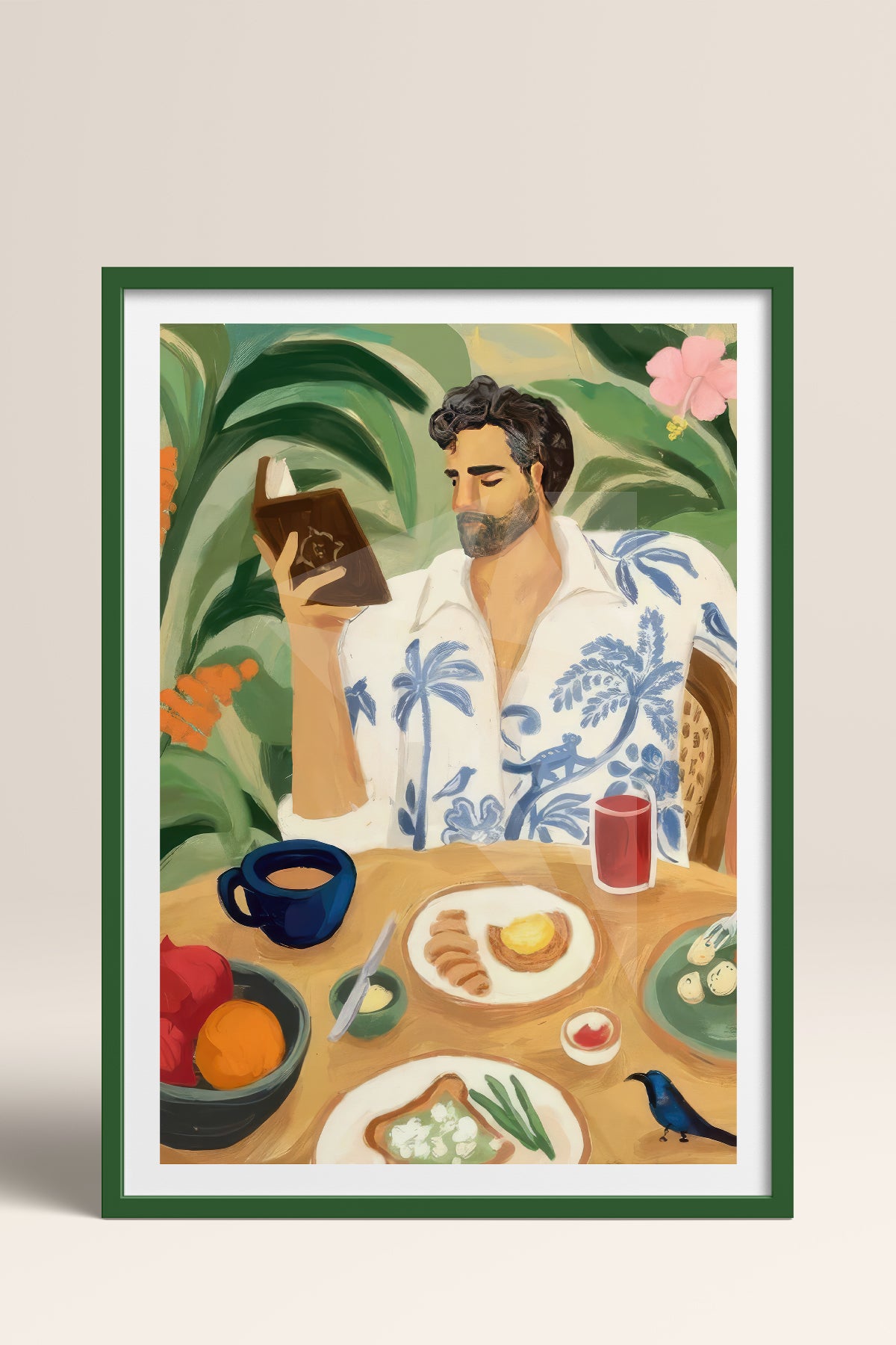 HOMEPACK Ahşap Çerçeveli Tablo Çerçeveli Poster Sanatsal Modern Duvar Dekoru TK-997