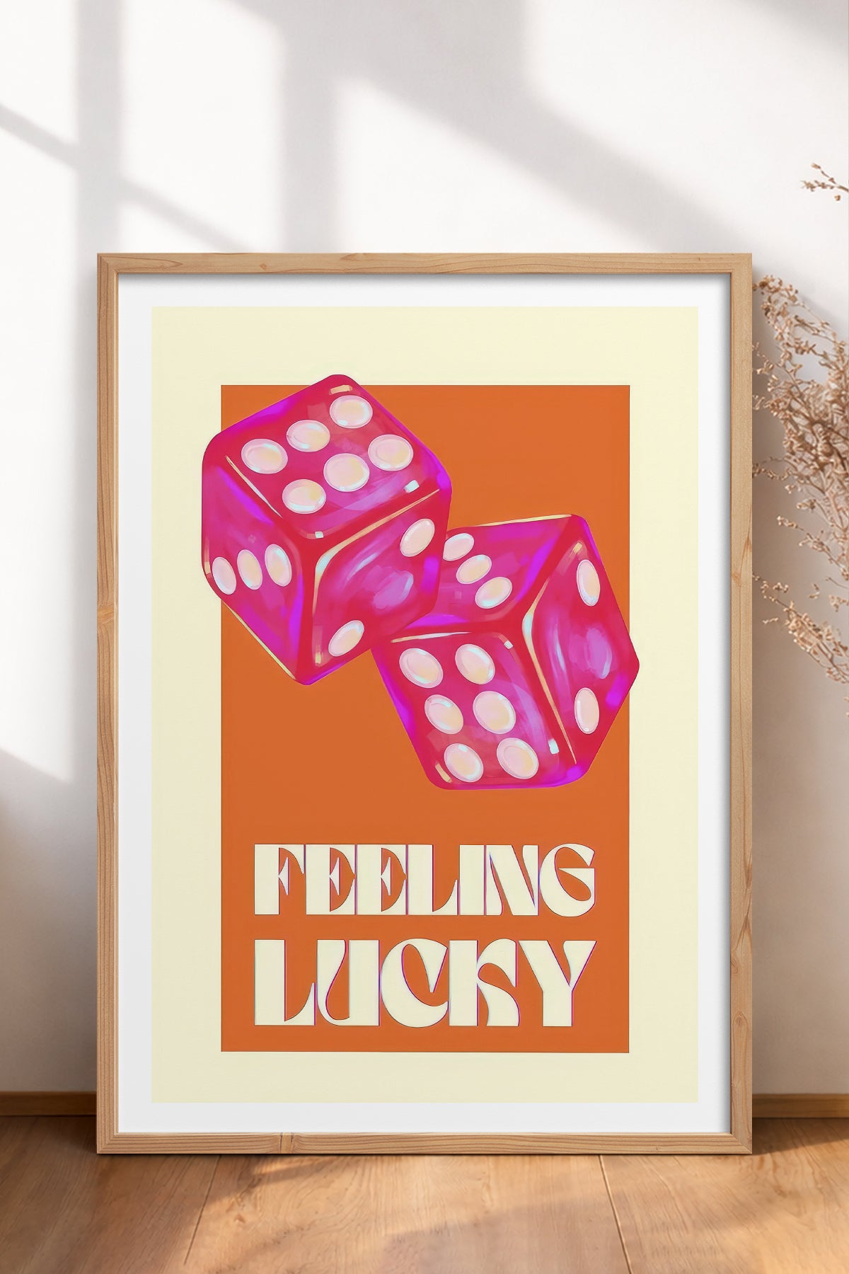 HOMEPACK Ahşap Çerçeveli Tablo Çerçeveli Poster Sanatsal Modern Duvar Dekoru TK-998