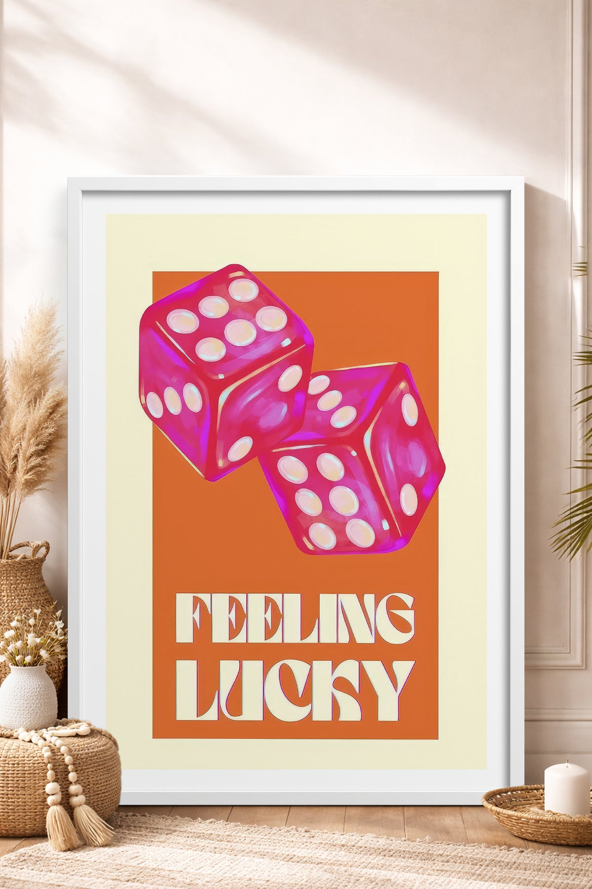 HOMEPACK Ahşap Çerçeveli Tablo Çerçeveli Poster Sanatsal Modern Duvar Dekoru TK-998