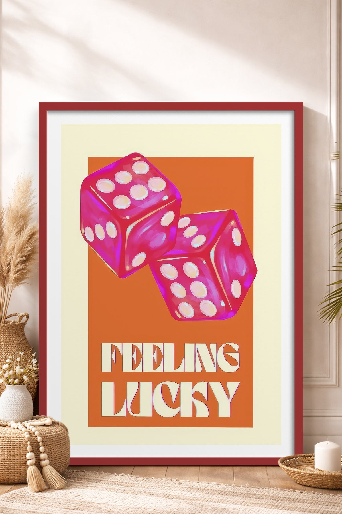 HOMEPACK Ahşap Çerçeveli Tablo Çerçeveli Poster Sanatsal Modern Duvar Dekoru TK-998
