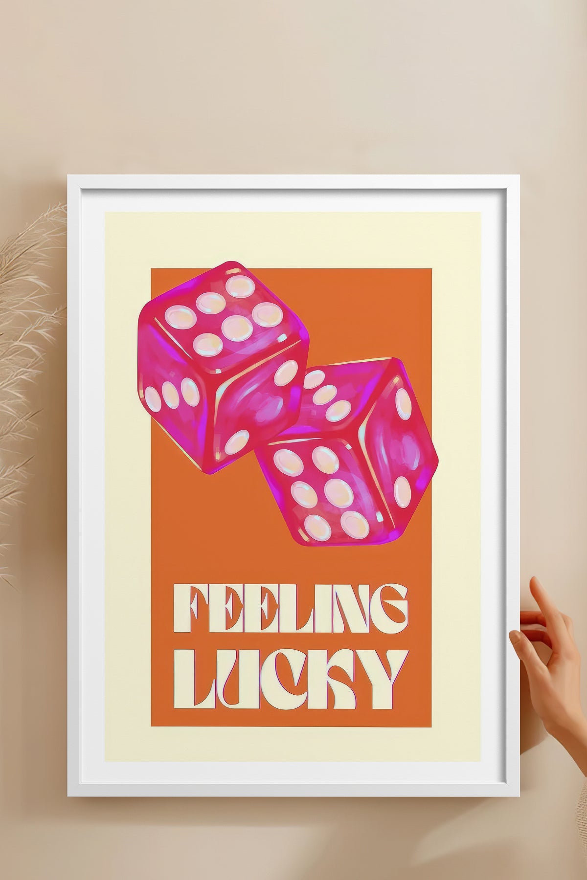 HOMEPACK Ahşap Çerçeveli Tablo Çerçeveli Poster Sanatsal Modern Duvar Dekoru TK-998