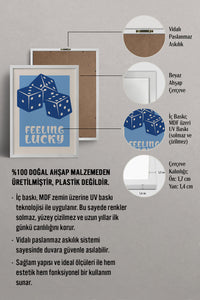 HOMEPACK Ahşap Çerçeveli Tablo Çerçeveli Poster Sanatsal Modern Duvar Dekoru TK-999
