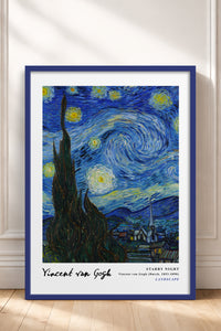 HOMEPACK Ahşap Çerçeveli Tablo Çerçeveli Poster Sanatsal Modern Duvar Dekoru VAN GOGH-01