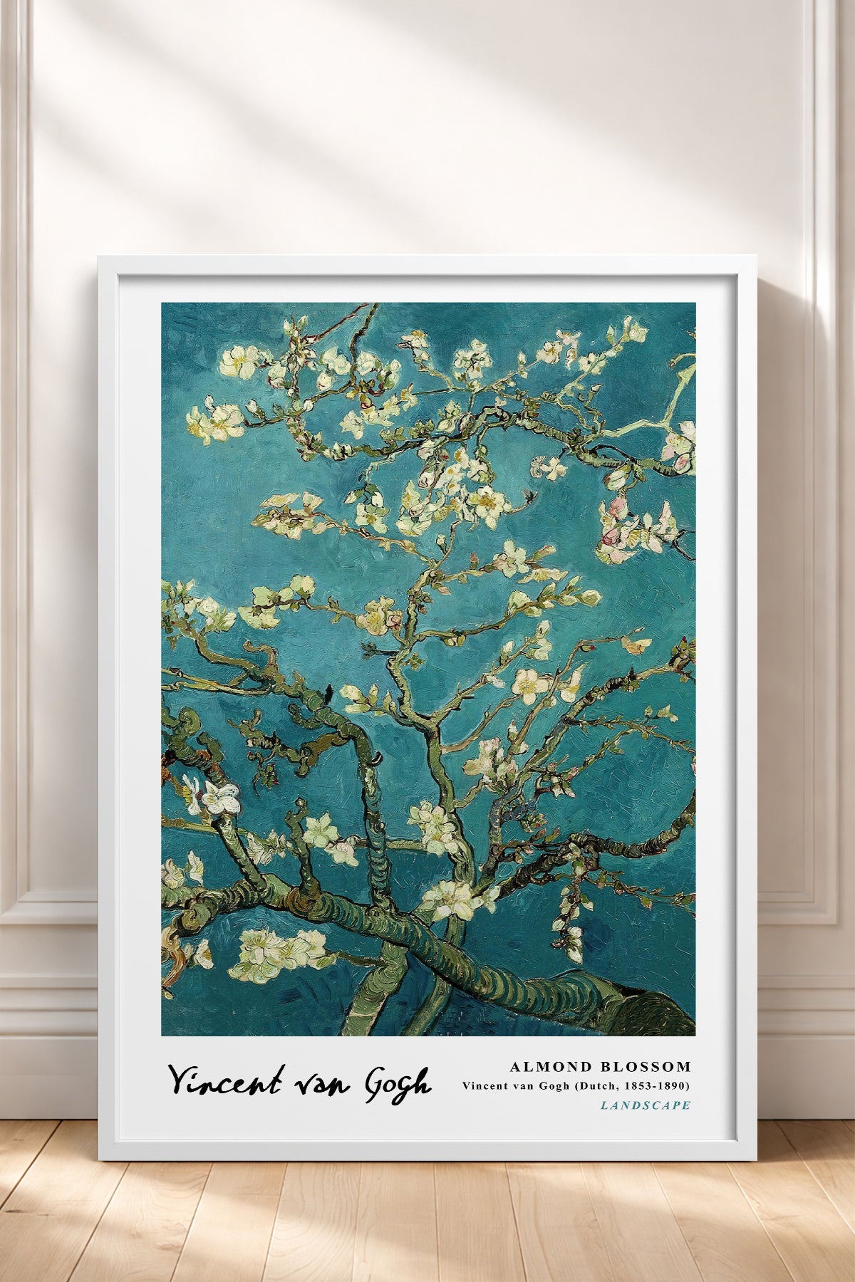 HOMEPACK Ahşap Çerçeveli Tablo Çerçeveli Poster Sanatsal Modern Duvar Dekoru VAN GOGH-02