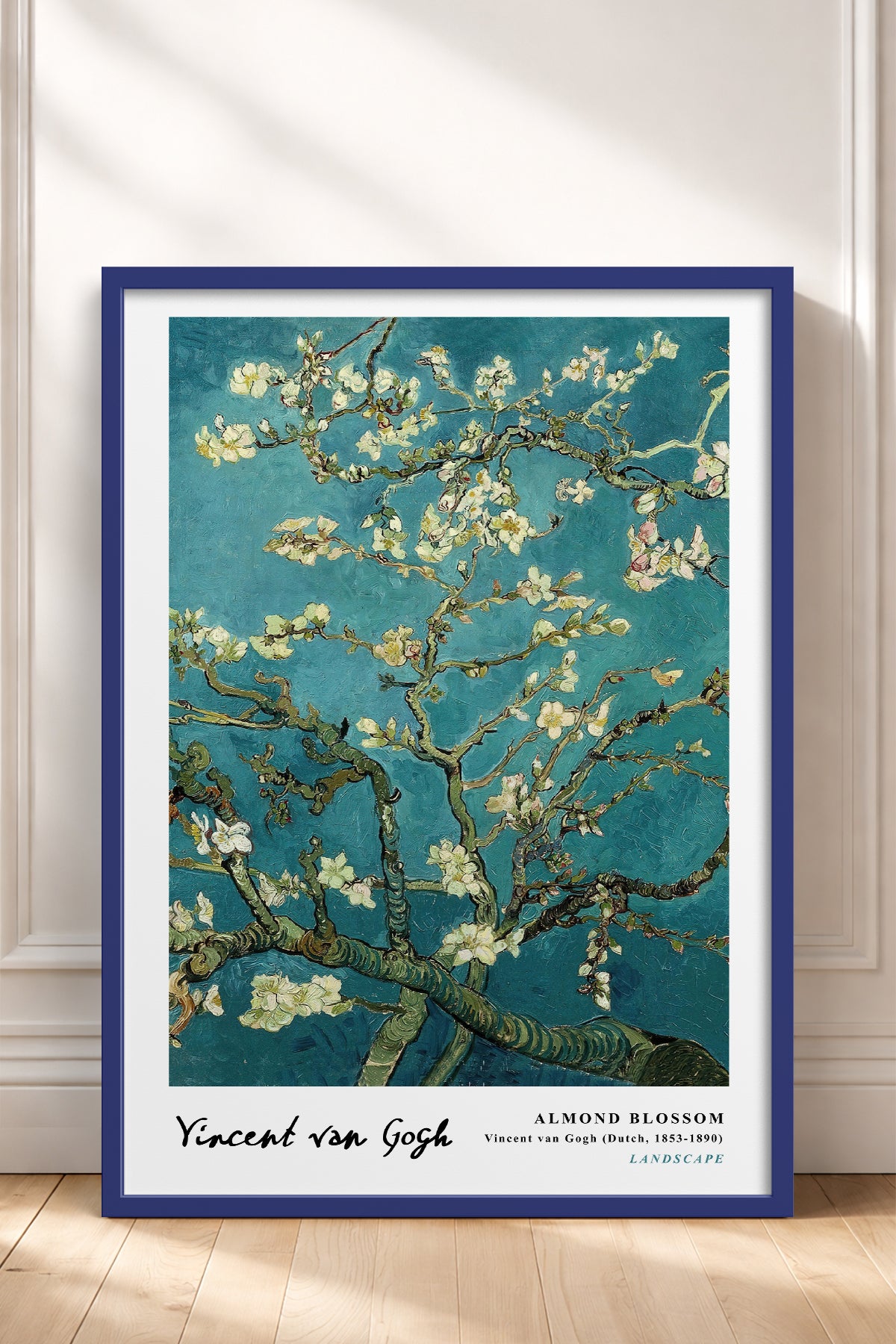 HOMEPACK Ahşap Çerçeveli Tablo Çerçeveli Poster Sanatsal Modern Duvar Dekoru VAN GOGH-02