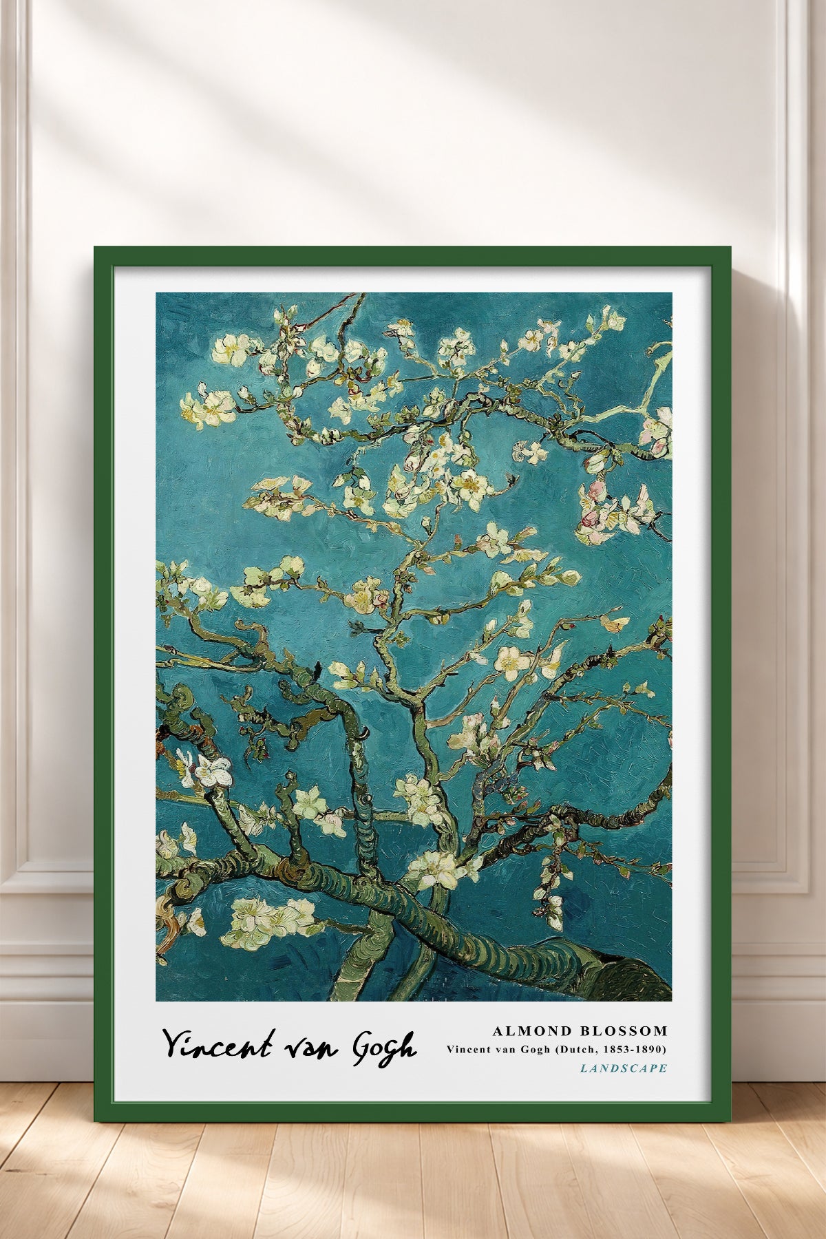 HOMEPACK Ahşap Çerçeveli Tablo Çerçeveli Poster Sanatsal Modern Duvar Dekoru VAN GOGH-02