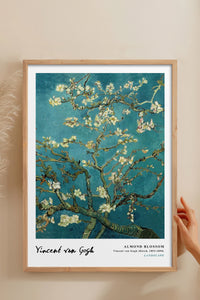 HOMEPACK Ahşap Çerçeveli Tablo Çerçeveli Poster Sanatsal Modern Duvar Dekoru VAN GOGH-02