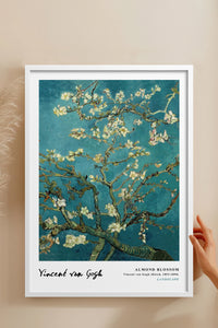HOMEPACK Ahşap Çerçeveli Tablo Çerçeveli Poster Sanatsal Modern Duvar Dekoru VAN GOGH-02