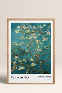 HOMEPACK Ahşap Çerçeveli Tablo Çerçeveli Poster Sanatsal Modern Duvar Dekoru VAN GOGH-02