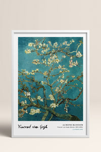 HOMEPACK Ahşap Çerçeveli Tablo Çerçeveli Poster Sanatsal Modern Duvar Dekoru VAN GOGH-02