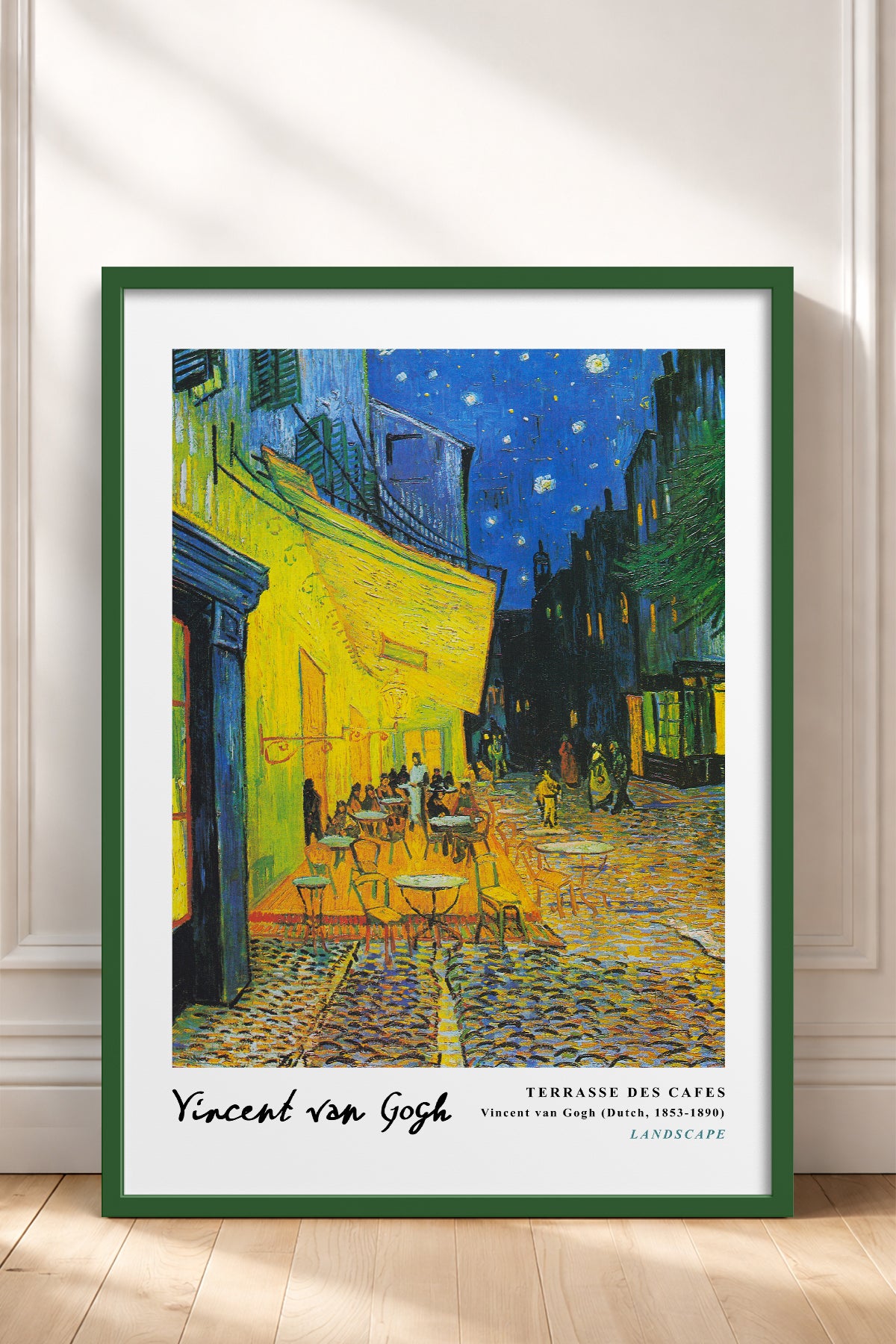 HOMEPACK Ahşap Çerçeveli Tablo Çerçeveli Poster Sanatsal Modern Duvar Dekoru VAN GOGH-03