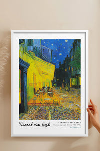 HOMEPACK Ahşap Çerçeveli Tablo Çerçeveli Poster Sanatsal Modern Duvar Dekoru VAN GOGH-03