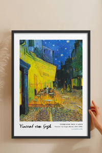 HOMEPACK Ahşap Çerçeveli Tablo Çerçeveli Poster Sanatsal Modern Duvar Dekoru VAN GOGH-03