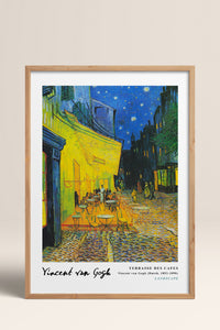 HOMEPACK Ahşap Çerçeveli Tablo Çerçeveli Poster Sanatsal Modern Duvar Dekoru VAN GOGH-03