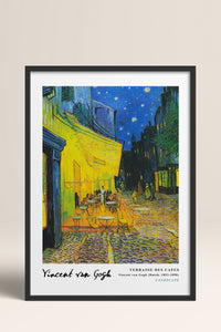 HOMEPACK Ahşap Çerçeveli Tablo Çerçeveli Poster Sanatsal Modern Duvar Dekoru VAN GOGH-03