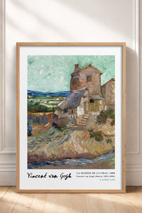 HOMEPACK Ahşap Çerçeveli Tablo Çerçeveli Poster Sanatsal Modern Duvar Dekoru VAN GOGH-04