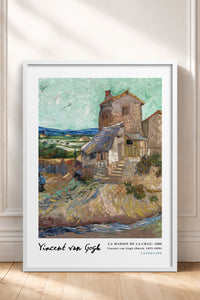HOMEPACK Ahşap Çerçeveli Tablo Çerçeveli Poster Sanatsal Modern Duvar Dekoru VAN GOGH-04